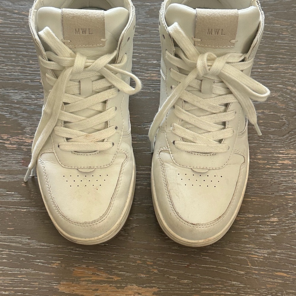 Madewell Cream White High-Top Sneakers